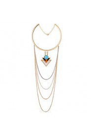 Women's Alloy Necklace Daily Turquoise-61161080