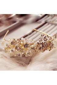 Women's Crystal / Brass / Alloy / Imitation Pearl Headpiece-Wedding / Special Occasion / Outdoor Headbands 1 Piece