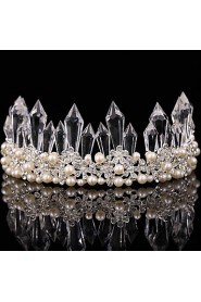 Luxery Women's Pearl / Crystal Headpiece-Wedding / Special Occasion Tiaras 1 Piece