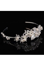 Bridal Baroque Crown Silver Tiara Queen Crystal Hairclips