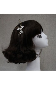 Bride's Flower Shape Crystal Forehead Wedding Accessories Hair Pin 1 Piece