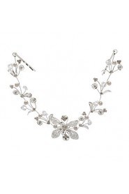 Women's Alloy Headpiece-Wedding / Special Occasion Flowers Clear Round