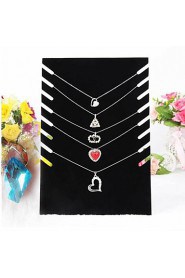 Black Velvet Necklace Easel Jewelry Displays 19*7*28cm