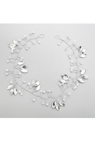 Women's / Flower Girl's Rhinestone / Alloy / Imitation Pearl Headpiece-Wedding / Special Occasion Headbands 1 Piece Clear Pear