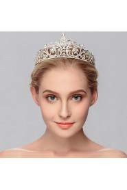 Women's Rhinestone Headpiece-Wedding / Special Occasion / Casual / Office & Career / Outdoor Tiaras 1 Piece Clear Round