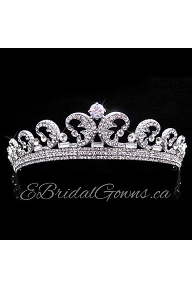 Women's Alloy Headpiece-Wedding / Special Occasion Tiaras Clear Round