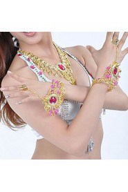 Metal With Rhinestone Belly Dance Jewelry Set More Colors Available