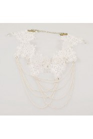 Women's White Lace Tassel Choker Necklace Anniversary / Daily / Special Occasion / Office & Career