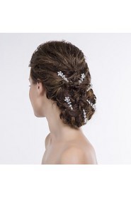 Flowers Women Alloy Hair Pin With Rhinestone Wedding/Party Headpiece