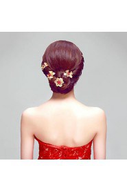 National Style Alloy Flowers Party Headpieces/Hair Clip (6 pieces/set)