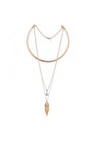 Women's Alloy Necklace Daily Crystal-61161048
