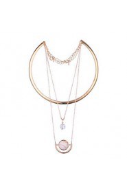 Women's Alloy Necklace Daily Cubic Zirconia-61161047