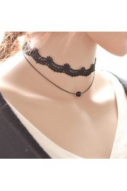 Women's Black Lace Choker Necklace Anniversary / Daily / Special Occasion / Office & Career
