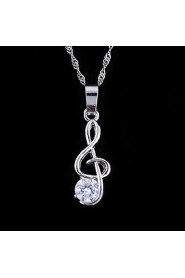 Women's Silver Necklace Wedding / Engagement / Birthday / Party / Daily / Office & Career Rhinestone