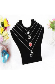 Black Velvet Necklace Pendant Display 23*24*7cm