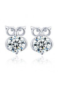 Fashion Crystal Trend of The Owl Shape Earrings