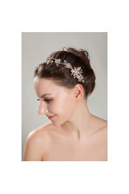 Women's / Flower Girl's Rhinestone / Crystal / Imitation Pearl Headpiece-Wedding / Special Occasion / Outdoor Headbands Round
