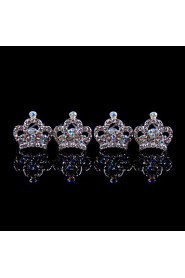 Hot Alloy Hairpins With Rhinestone Wedding/Party Headpiece(Set of 4)