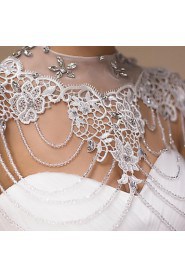 Wedding Wraps Collars Sleeveless Lace Ivory Wedding