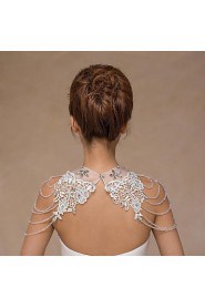 Wedding Wraps Collars Sleeveless Lace Ivory Wedding