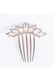 Alloy Hair Combs With Pearl/Rhinestone Wedding/Party Headpiece