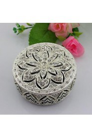 Best Wedding Gifts Alloy Metal Jewelry Trinket Box With Diamond