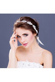 Women's Rhinestone / Alloy Headpiece-Wedding / Special Occasion Tiaras / Headbands 1 Piece Clear Round
