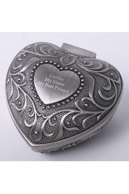 Personalized Vintage Tutania Heart Design Jewelry Box