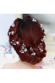 Flower Shape Pearl Hair Clip Bride Hair Wedding Headdress Wedding Accessories One Piece