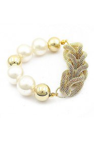 Women's Fashion Bracelet Alloy Imitation Pearl