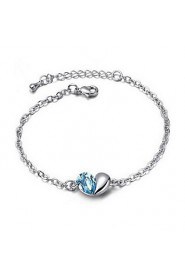 Women's Charm Bracelet Alloy Crystal