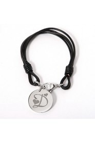 Men's/Unisex/Women's Personalized/Fashion Bracelet Alloy/Leather Non Stone