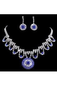 Jewelry Set Women's Birthday / Gift / Party / Special Occasion Jewelry Sets Alloy Rhinestone Necklaces / Earrings As the Picture