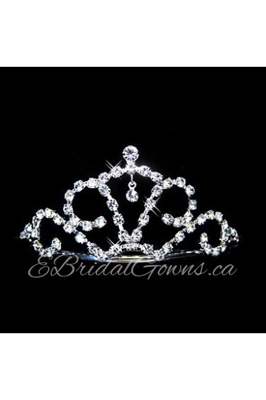 Women's Alloy Headpiece-Wedding / Special Occasion Tiaras Clear Round