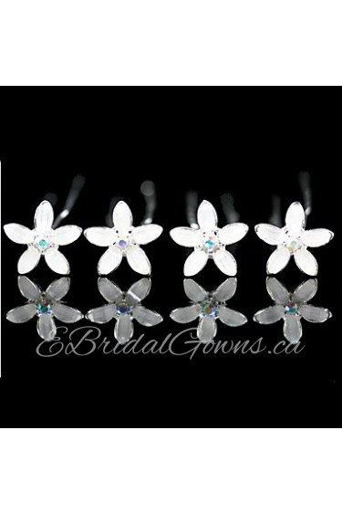 Headpieces Bridal Pins/ Flowers With Gorgeous Rhinestones 4 Pieces More Colors Available