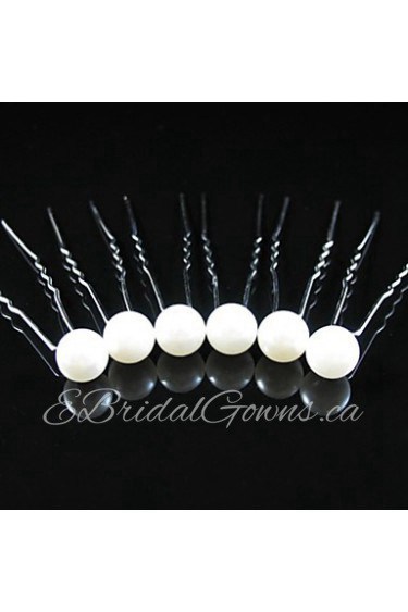 Gorgeous Clear Crystals Wedding Bridal Pins/ Flowers,6 Pieces