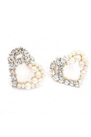 Stud Earrings Women's Alloy Earring Imitation Pearl/Rhinestone