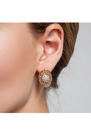 Elegant Alloy With Rhinestone Women's Earrings