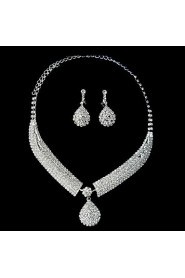 Jewelry Set Women's Anniversary / Wedding / Engagement / Birthday / Gift / Party / Daily / Special Occasion Jewelry Sets Alloy Crystal