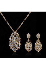 Jewelry Set Women's Anniversary / Wedding / Engagement / Birthday / Gift / Party / Special Occasion Jewelry Sets Alloy Rhinestone