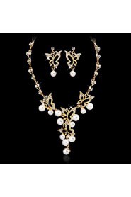 Jewelry Set Women's Anniversary / Wedding / Engagement / Birthday / Gift / Party / Special Occasion Jewelry Sets AlloyImitation Pearl /