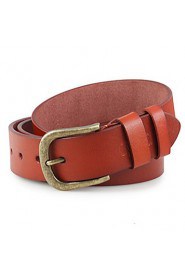 Men Faux Leather Waist Belt,Vintage/ Party/ Work/ Casual Alloy/ Leather P3D1P1K5