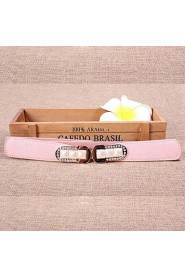Women Leather Fashion Wide Belt,Vintage/ Cute/ Party/ Casual Alloy