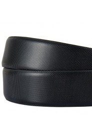 Men New Black Belt Fashion Business Casual Style Genuine Leather 3.3cm Width (4)