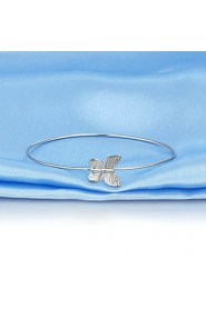 New Guarantee 925 Sterling Silver Butterfly Accessories Bangles For Women Party Fine Jewelry Bracelets & Bangles