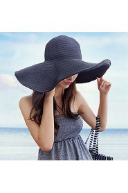 Korean Version Of The Summer Beach Hat Large Brimmed Hat Bow Dome Lady Hat
