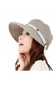 Women Summer Solid Lace Sun Hat Travelling Holidays Hats