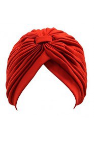 Womens Twist Pleated Stretch Turban Hair Wrap Sun Cap