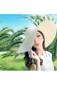 Women Casual Summer Linen Straw Hat
