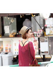 Women Straw Fedora Hat,Vintage/ Cute/ Casual Spring/ Summer/ Fall